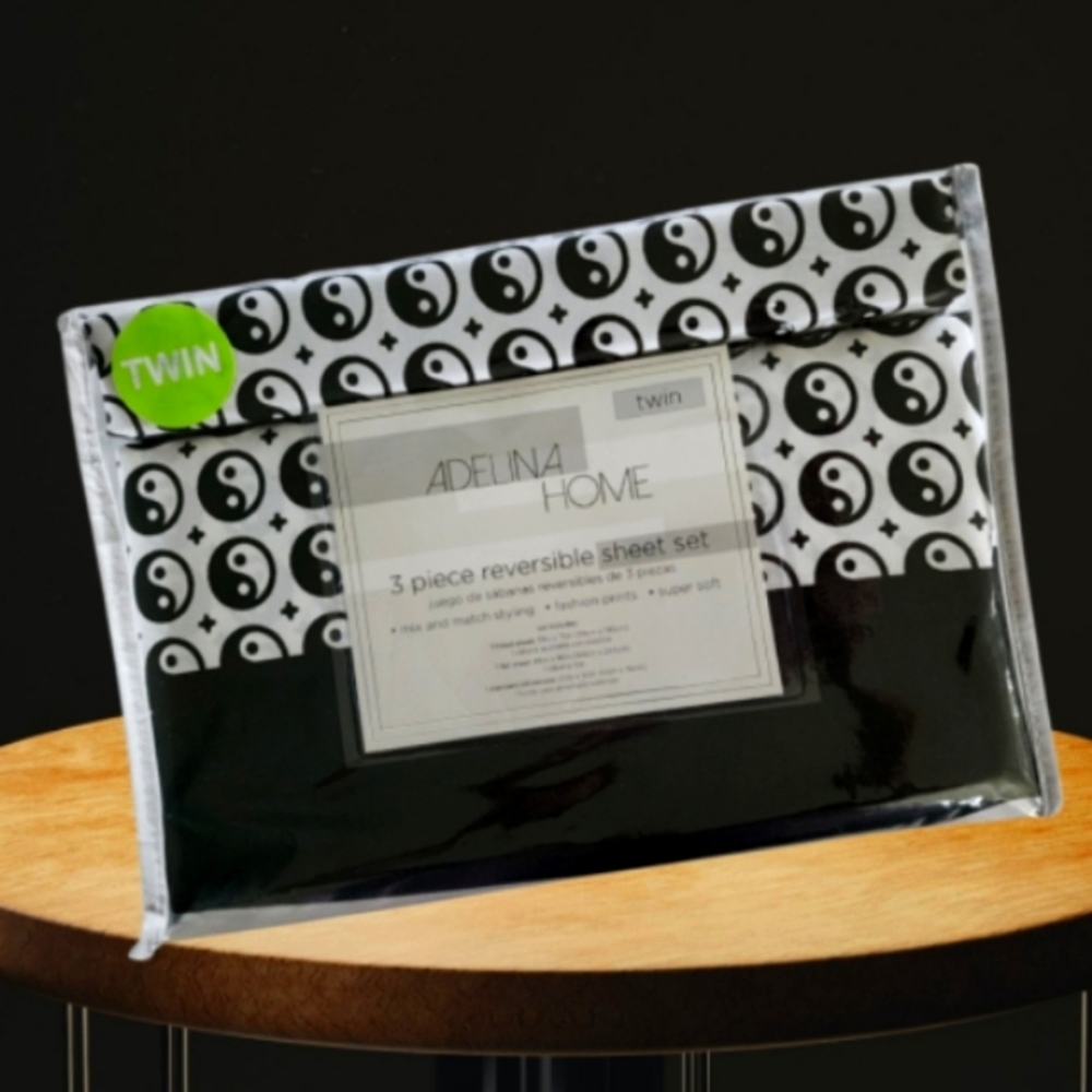 Twin Bed Sheet Ying Yang Sheets New!